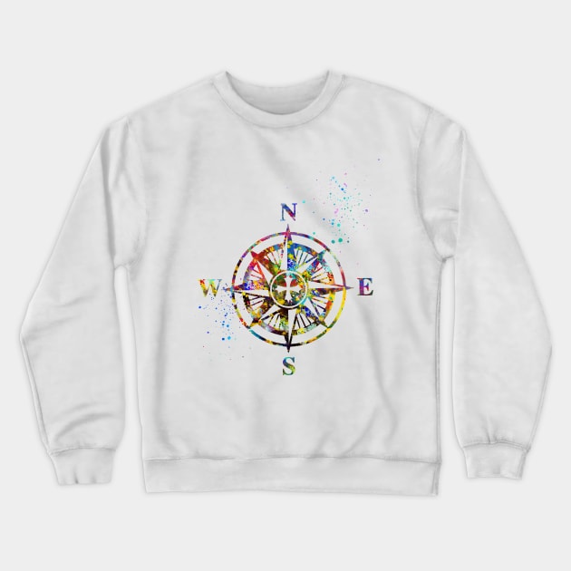 Compass Crewneck Sweatshirt by erzebeth